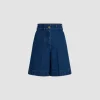 Bermuda en denim de coton