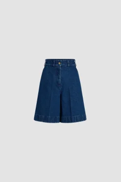 Bermuda en denim de coton