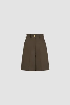 Bermuda en gabardine de coton bio