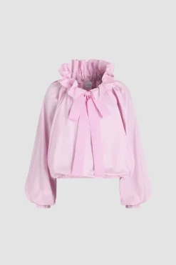 Blouse à manches bouffantes en coton bio