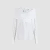 Blouse croisée en popeline de coton bio