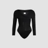 Body croisé en jersey stretch