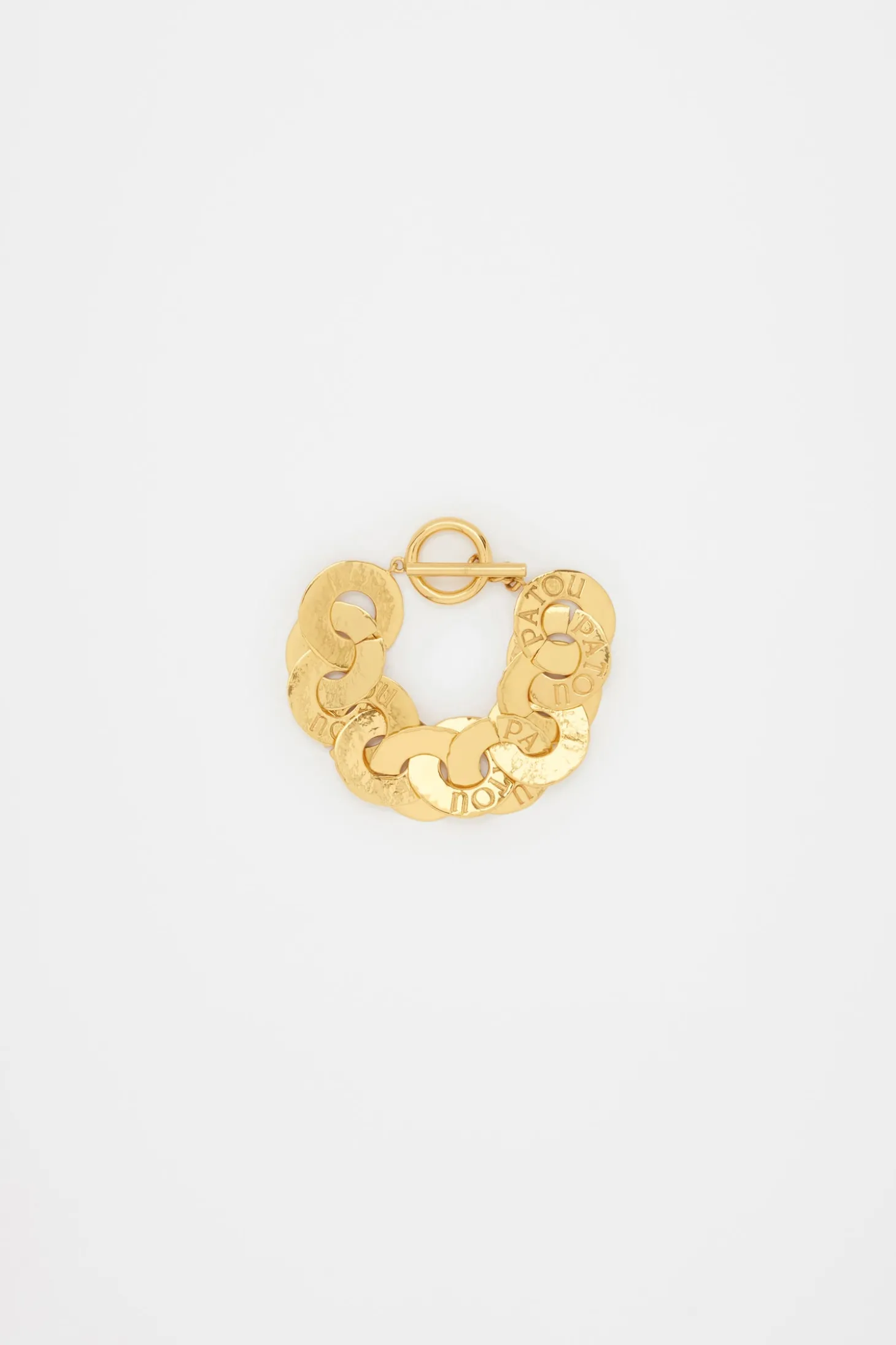 Bracelet pièces en laiton doré