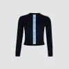 Cardigan à monogramme JP brodé en maille de coton