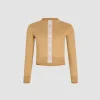 Cardigan à monogramme JP brodé en maille de coton