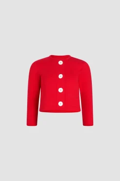 Cardigan boutonné en coton bio