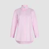 Chemise ajustée en popeline de coton bio