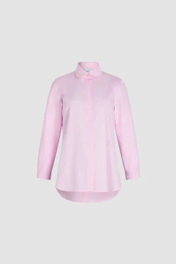Chemise ajustée en popeline de coton bio