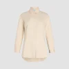 Chemise ajustée en popeline de coton bio