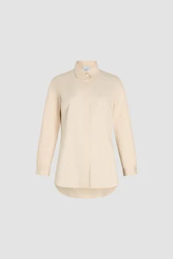 Chemise ajustée en popeline de coton bio