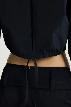 Chemise safari courte en faille recyclée