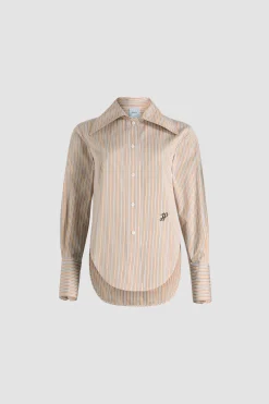 Chemise violon en popeline de coton bio imprimée
