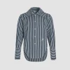 Chemise violon en popeline de coton bio imprimée