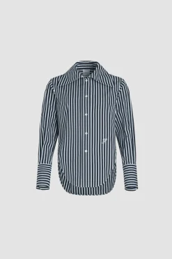 Chemise violon en popeline de coton bio imprimée