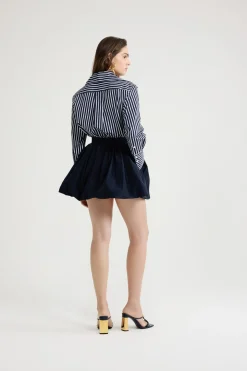 Chemise violon en popeline de coton bio imprimée