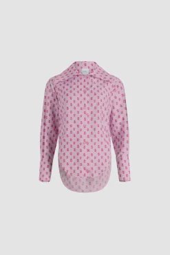 Chemise violon en viscose mélangée éco-responsable imprimée