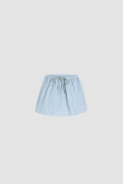 Jupe courte bouffante en faille recyclée