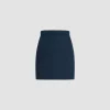 Jupe courte en tweed de coton bio