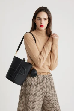 Mini pochette JP en cuir