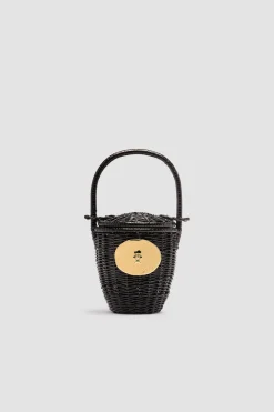 Panier seau en osier