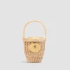 Panier seau en osier