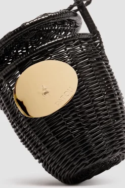 Panier seau en osier