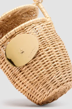 Panier seau en osier