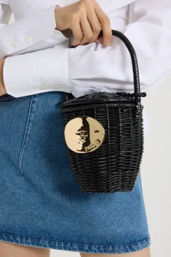 Panier seau en osier