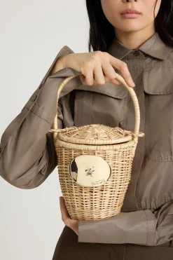 Panier seau en osier