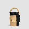 Panier seau en raphia