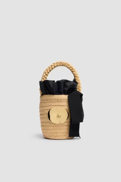 Panier seau en raphia
