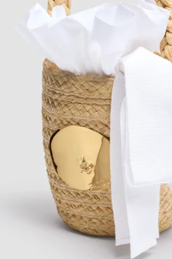 Panier seau en raphia