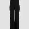 Pantalon droit en laine vierge