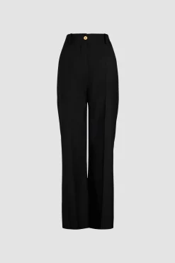 Pantalon droit en laine vierge