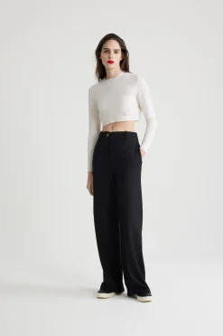 Pantalon iconique en laine vierge