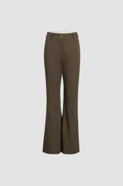 Pantalon évasé en coton bio