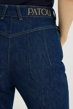 Pantalon évasé en denim bio