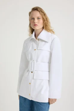 Parka safari en gabardine de coton bio