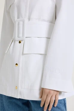 Parka safari en gabardine de coton bio