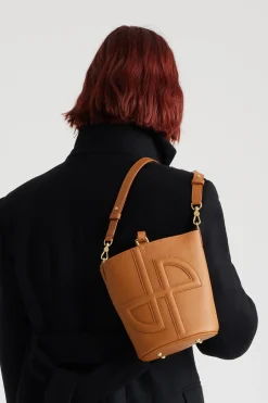 Petit sac seau JP en cuir