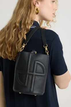 Petit sac seau JP en cuir