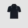 Polo à monogramme JP brodé en coton bio piqué