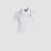 Polo à monogramme JP brodé en coton bio piqué