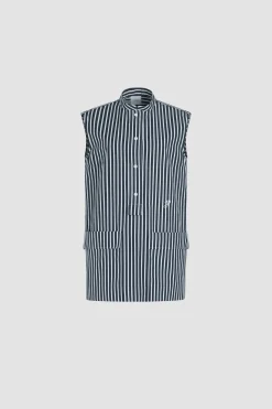 Robe chemise courte en popeline de coton bio imprimée