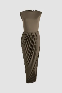 Robe dos nu en jersey stretch
