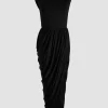 Robe dos nu en jersey stretch