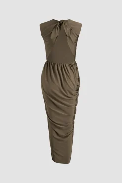 Robe dos nu en jersey stretch