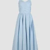 Robe longue dos nu en faille recyclée