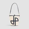 Sac seau JP en cuir et coton