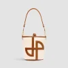 Sac seau JP en cuir et coton